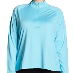 NEW Nike 1X Plus Core Half Zip Pullover Blue Hi-Lo